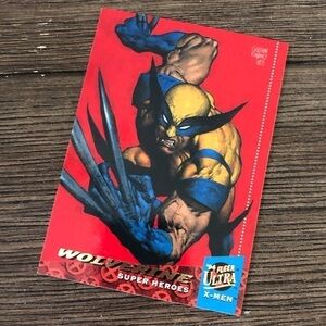 X-men ’94 Fleer Ultra trading card: Wolverine (Super Heros) #6